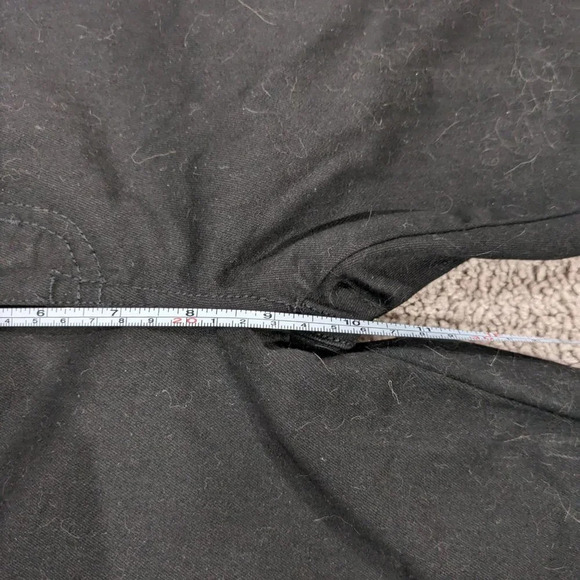 Madewell 9" Mid Rise Skinny black with velvet side stripe size 25 - Picture 4 of 8